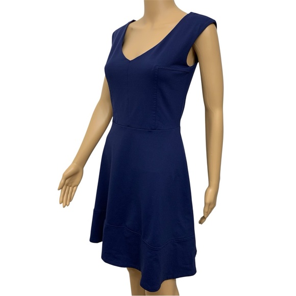 Cynthia Rowley Navy Sleeveless Fit & Flare Cocktail Mini Dress women’s size S - Picture 6 of 11